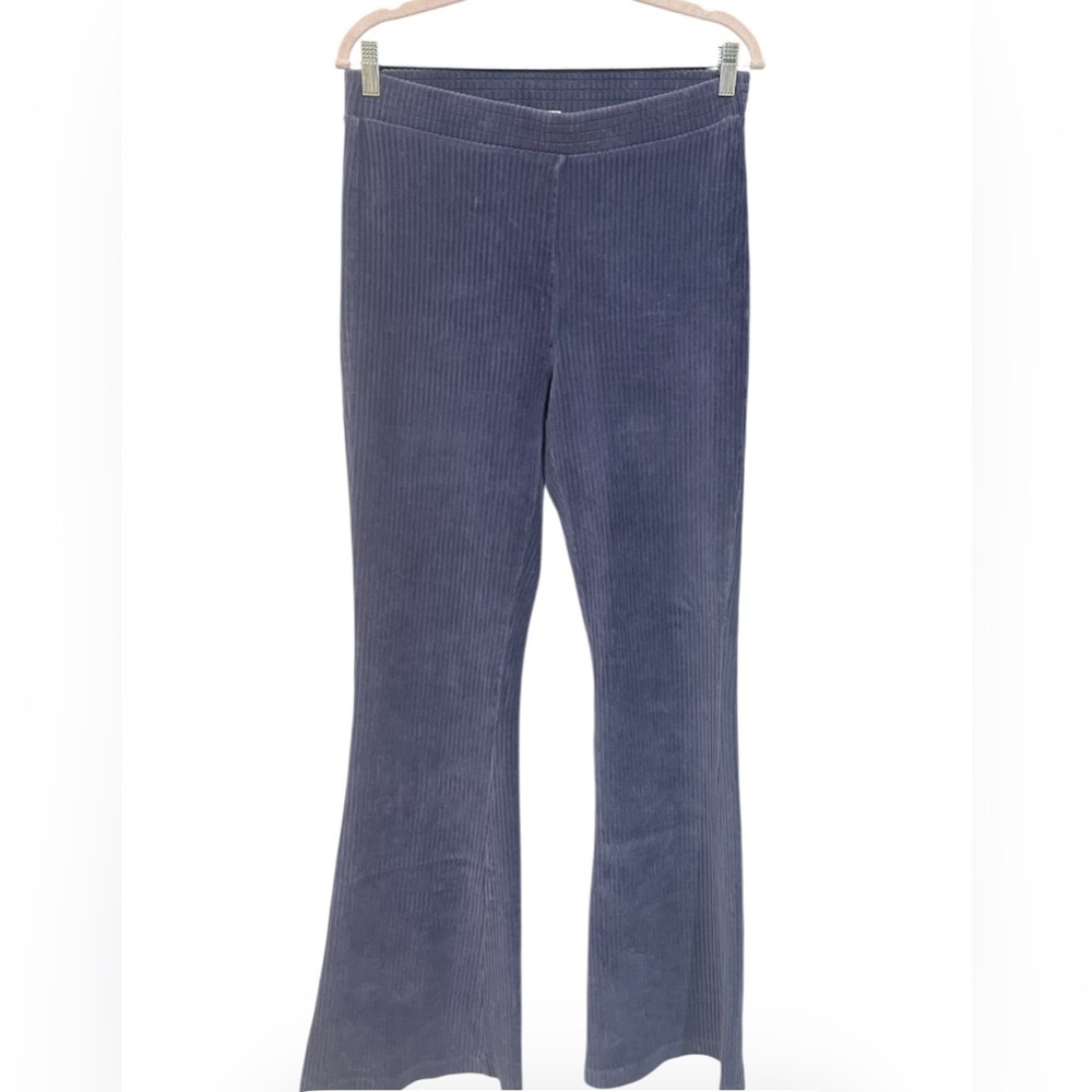 aerie Wide-Leg Corduroy Pants in Slate Blue